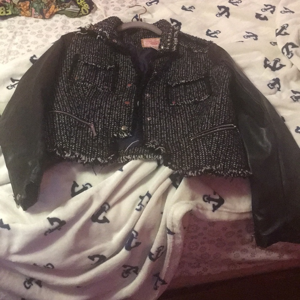 Black and white jacket